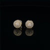 GLISSADE 925 GOLD MOISSANITE ICED OUT EARRING | 993892