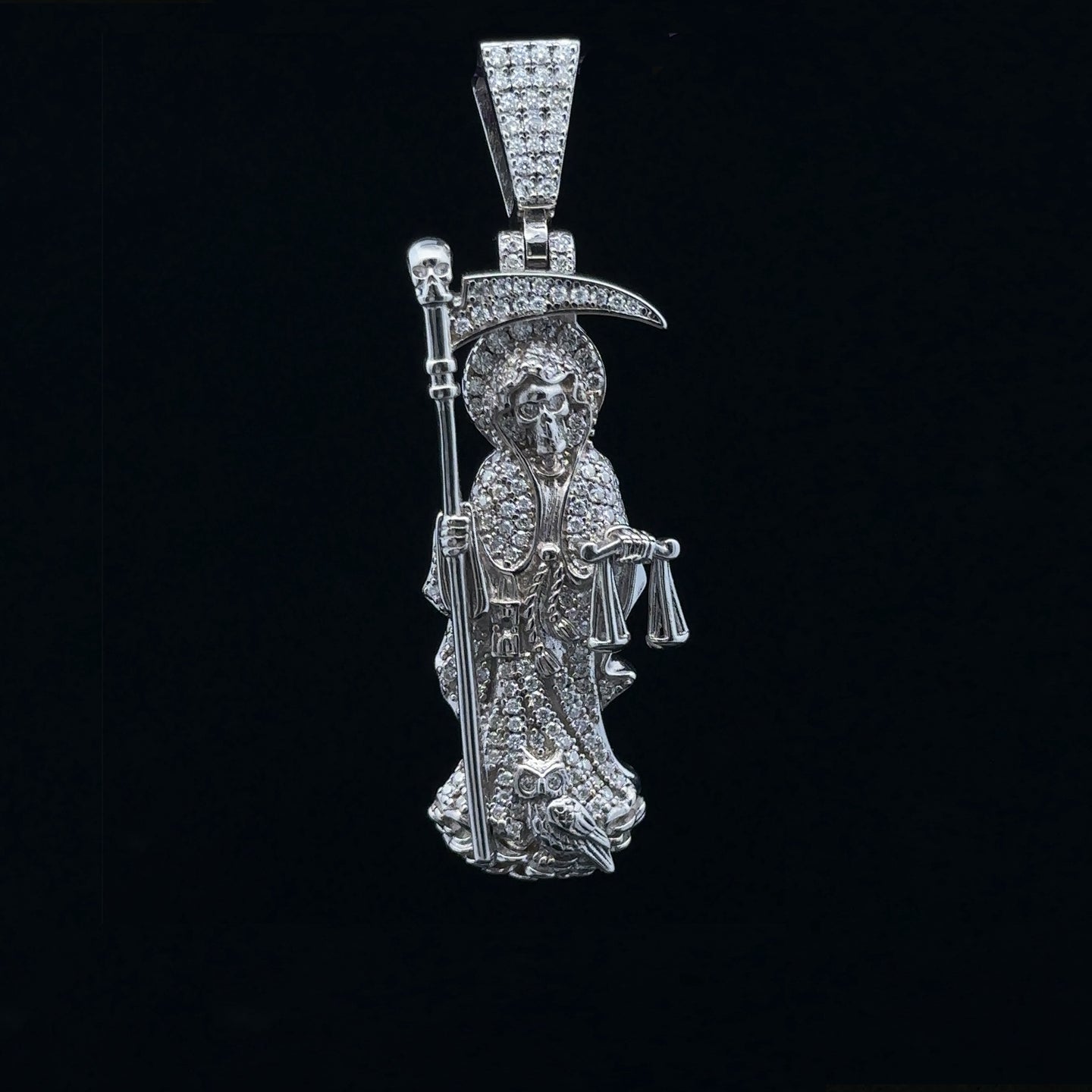 SANTAMU 1.02 CTW 925 CZ MOISSANITE RHODIUM PENDANT I 994131