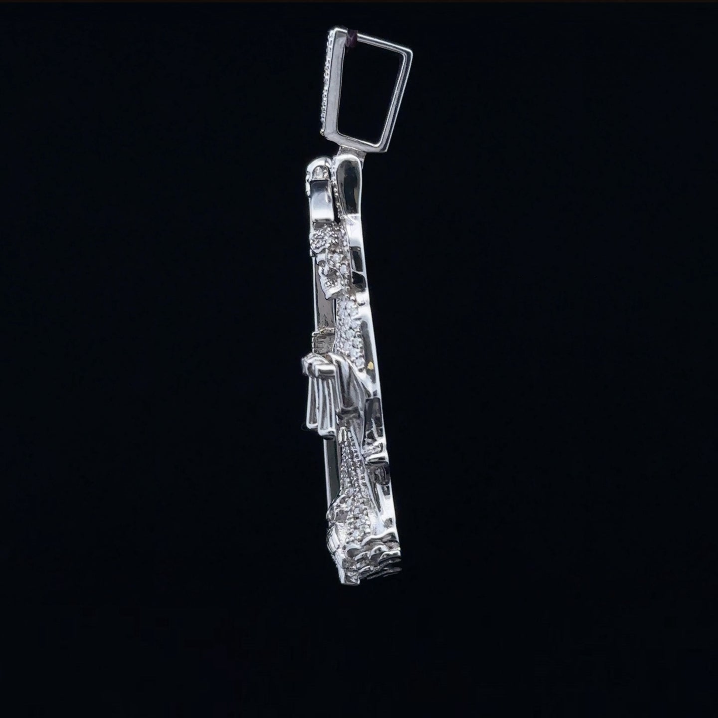 SANTAMU 1.02 CTW 925 CZ MOISSANITE RHODIUM PENDANT I 994131