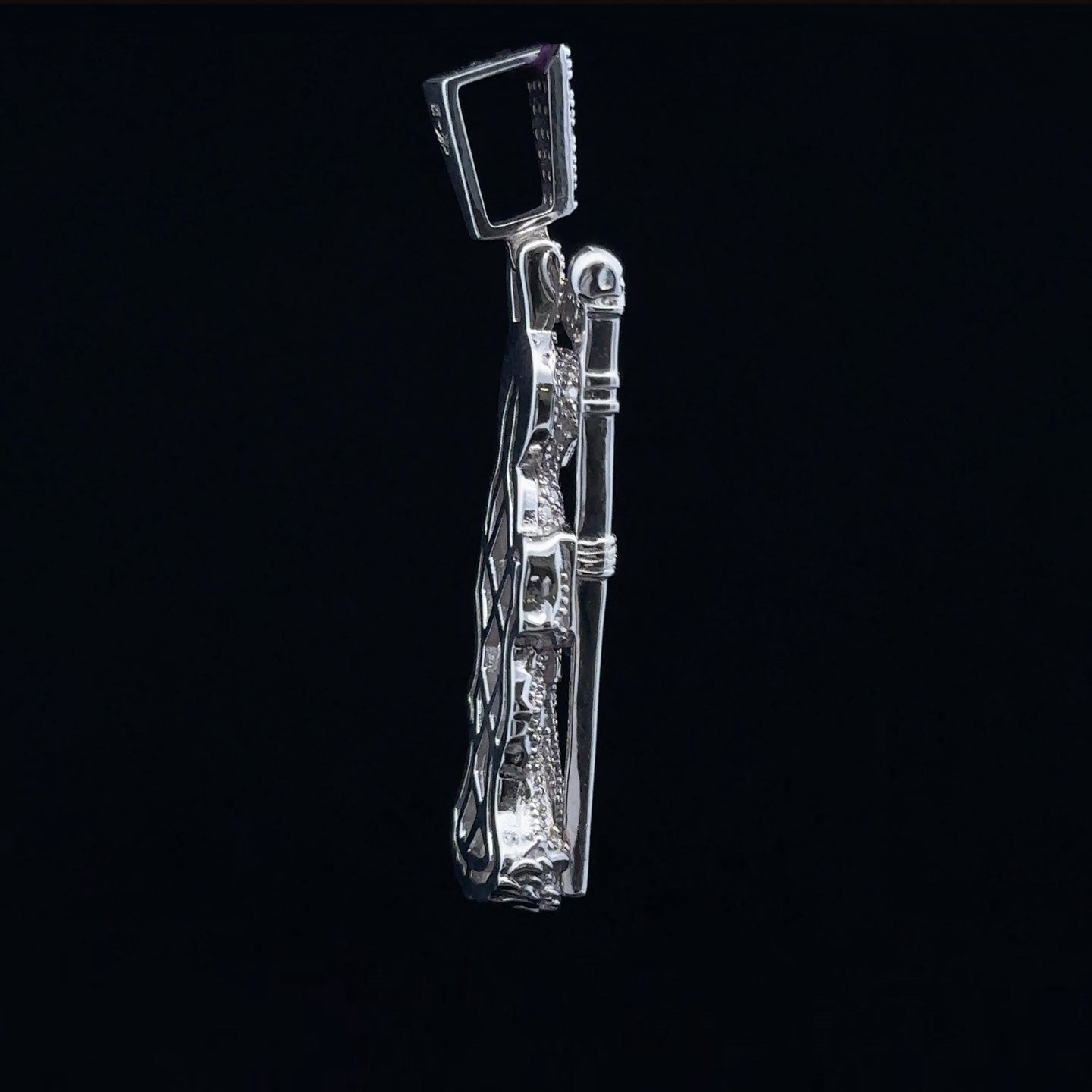 SANTAMU 1.02 CTW 925 CZ MOISSANITE RHODIUM PENDANT I 994131