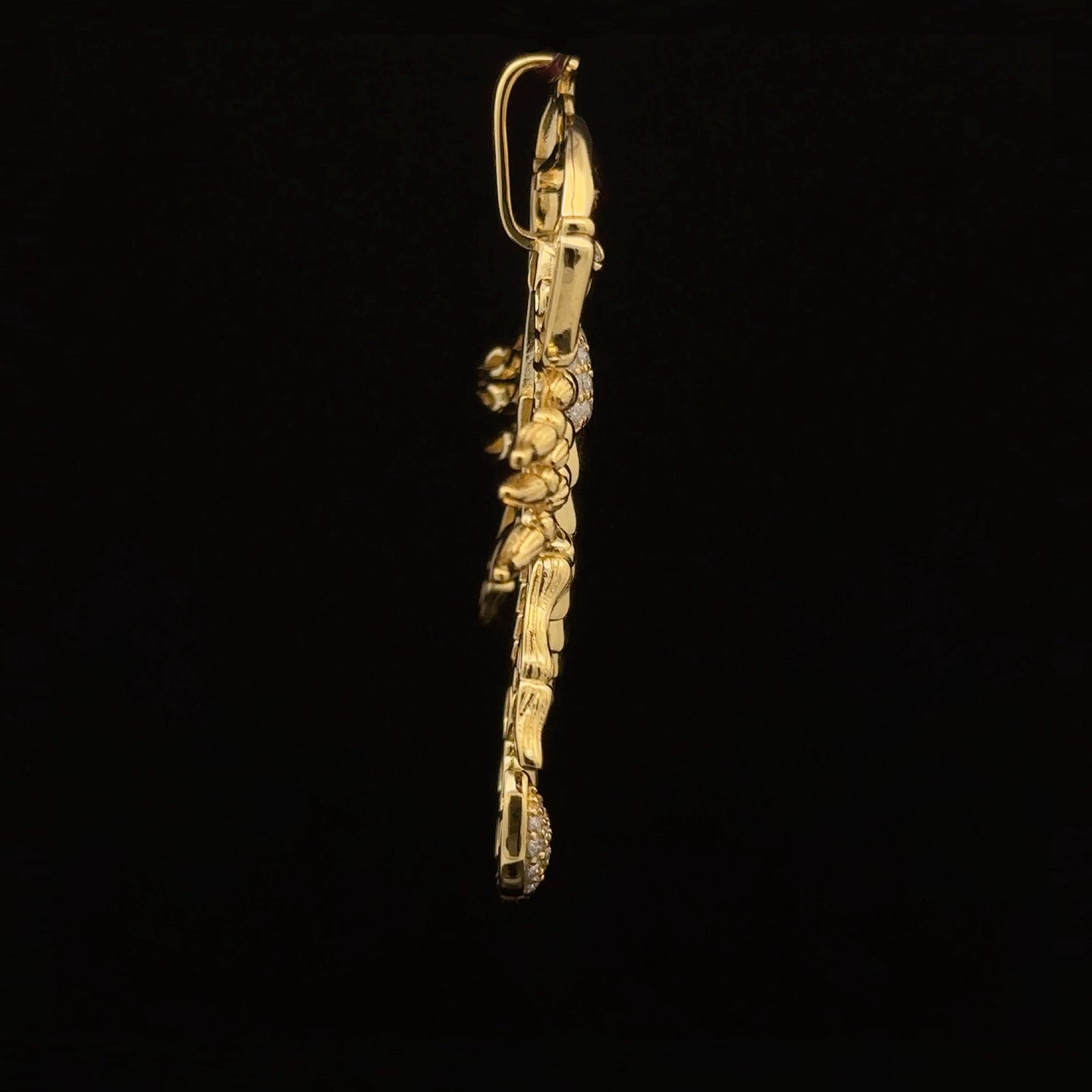 VENOMIZE 0.63 CTW 925 CZ MOISSANITE GOLD PENDANT I 994162