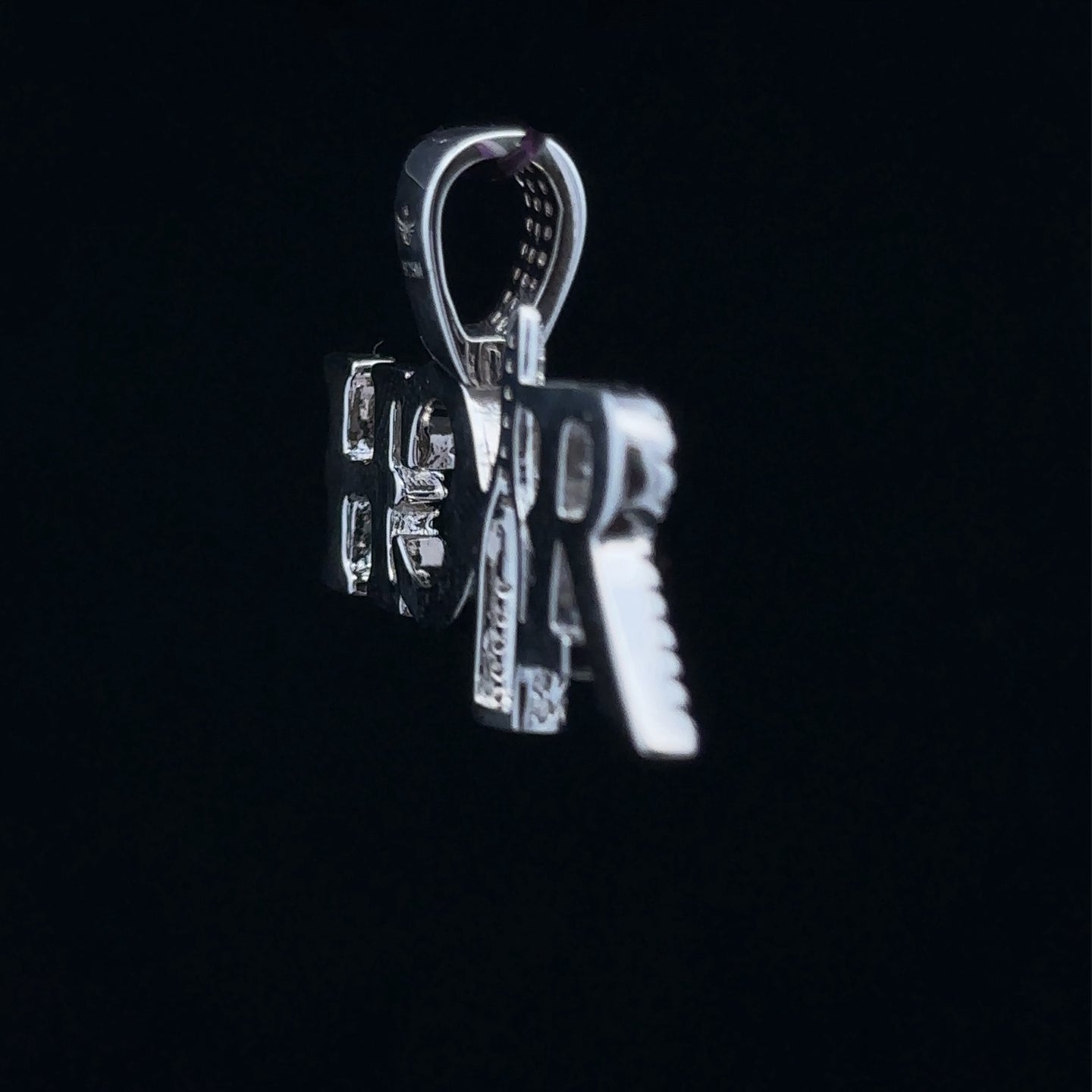 AFFLUENCE 0.92 CTW 925 CZ MOISSANITE RHODIUM PENDANT I 994181