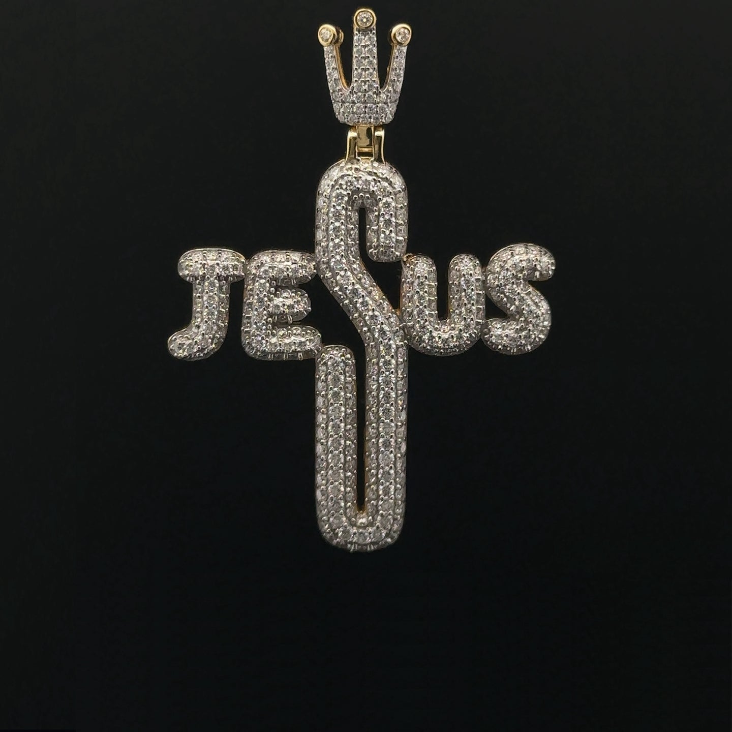 DIVINEGLOW 0.75 CTW 925 CZ MOISSANITE GOLD PENDANT I 994562