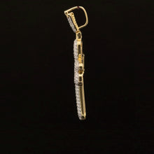 DIVINEGLOW 0.75 CTW 925 CZ MOISSANITE GOLD PENDANT I 994562