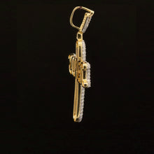 DIVINEGLOW 0.75 CTW 925 CZ MOISSANITE GOLD PENDANT I 994562