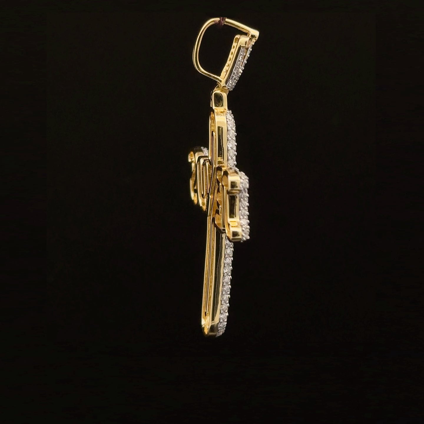 DIVINEGLOW 0.75 CTW 925 CZ MOISSANITE GOLD PENDANT I 994562