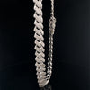 EBULLIENT 12MM 925 MOISSANITE RHODIUM ICED OUT CUBAN CHAIN  | 994701