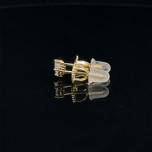 ILLUME 925 SILVER CZ GOLD MOISSANITE MENS EARRING | 994772