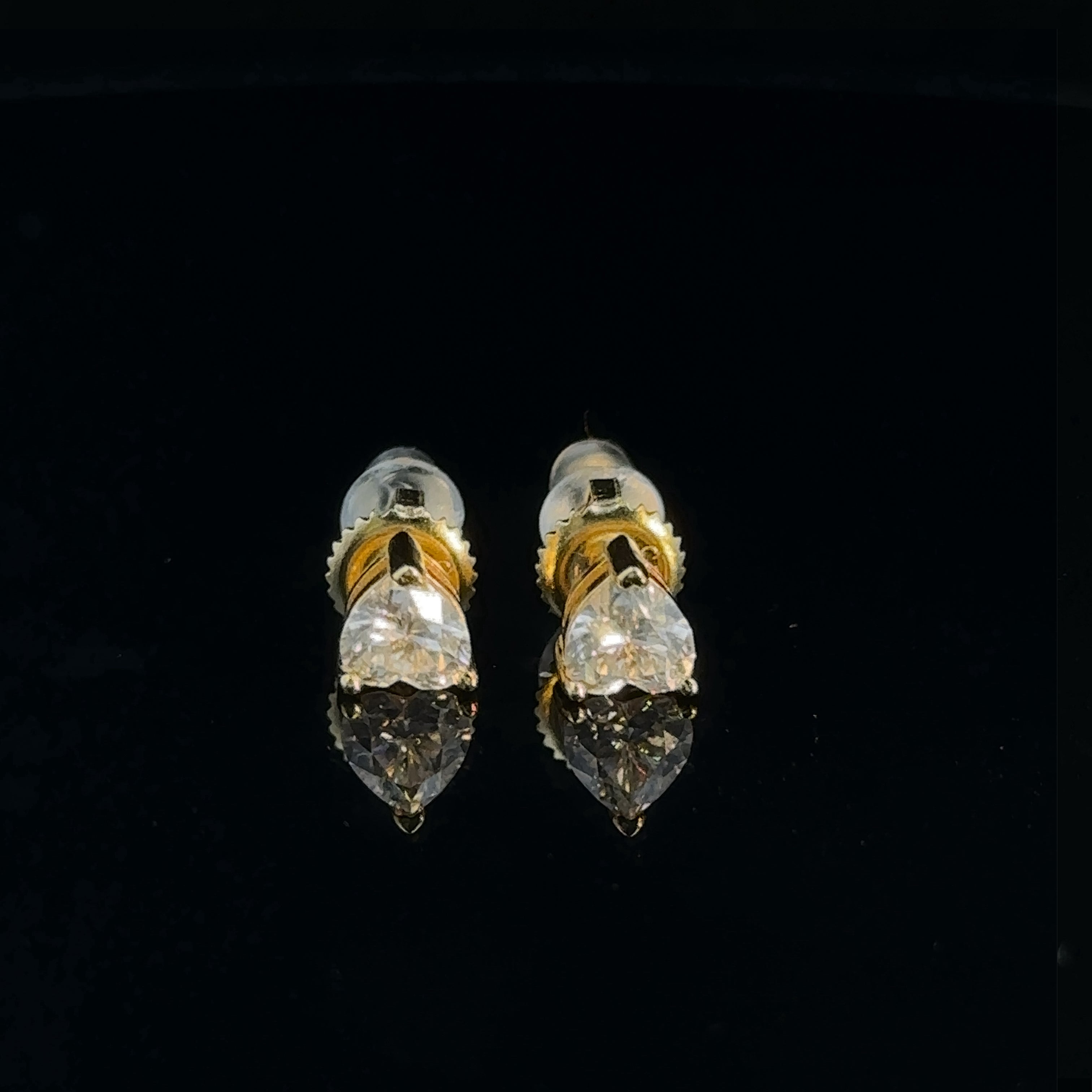 GALAXIA 925 GOLD MOISSANITE ICED OUT EARRING | 994782