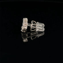 MELLIFLUOUS 925 RHODIUM MOISSANITE ICED OUT EARRING | 994801