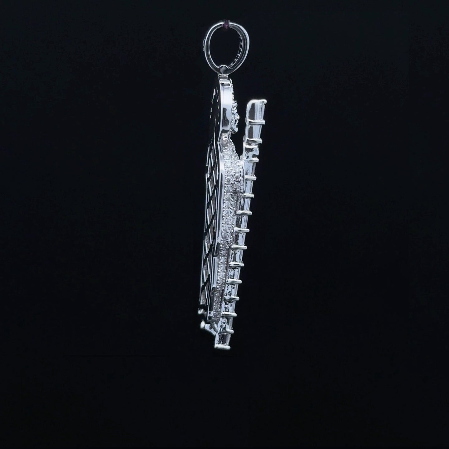 SANCTUM 2.99 CTW 925 CZ MOISSANITE RHODIUM PENDANT I 994821