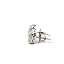 NOCTURNE 1.03 CTW 925 RHODIUM MOISSANITE ICED OUT EARRING | 994841