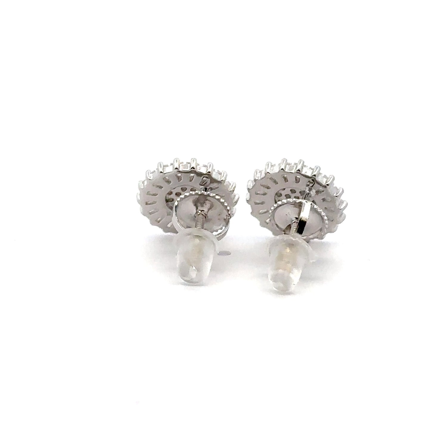 ODYSSEY 1.04 CTW 925 RHODIUM MOISSANITE ICED OUT EARRING | 994851