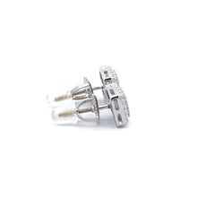 NIMBUS 0.24 CTW 925 RHODIUM MOISSANITE ICED OUT EARRING | 994861