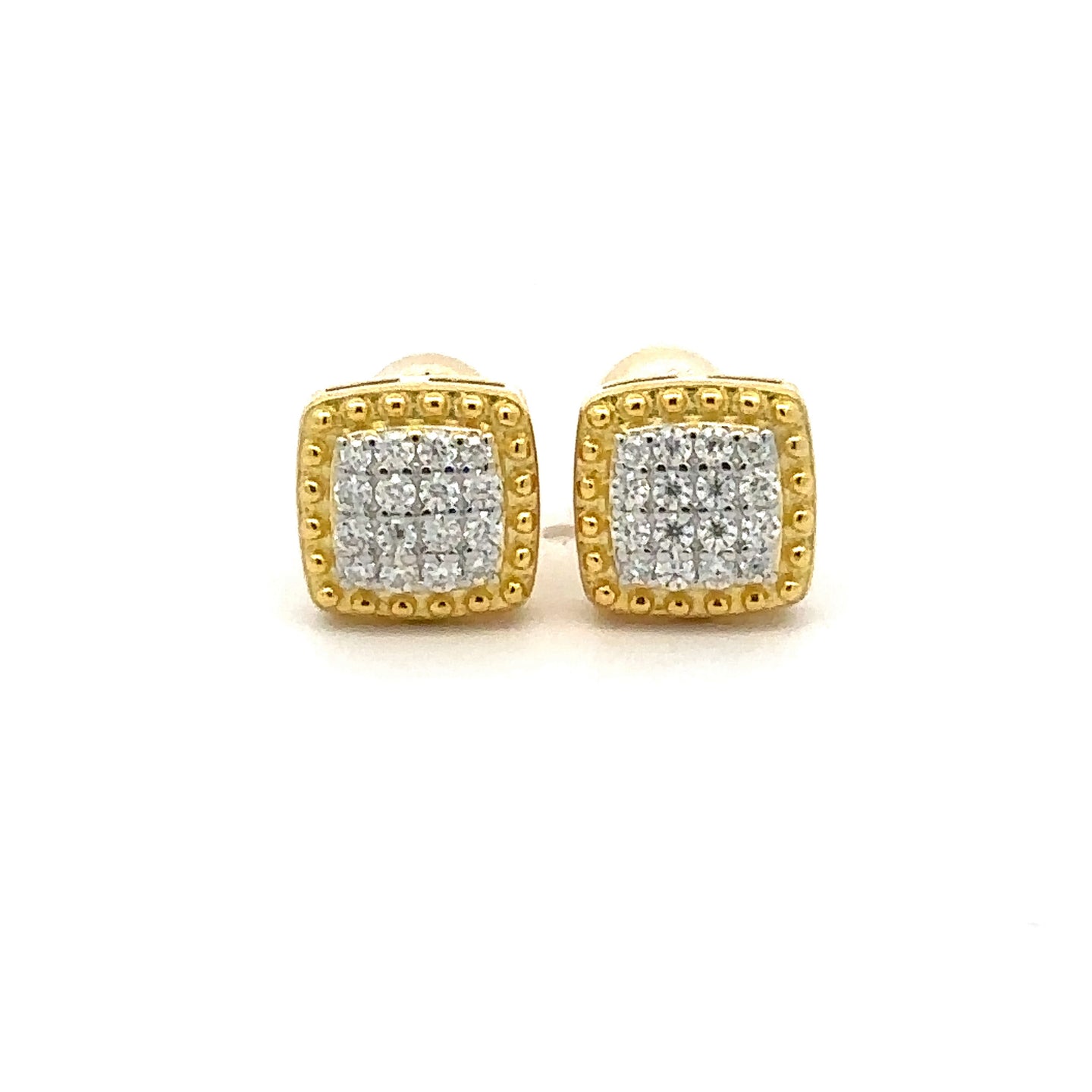 NIMBUS 0.24 CTW 925 GOLD MOISSANITE ICED OUT EARRING | 994862
