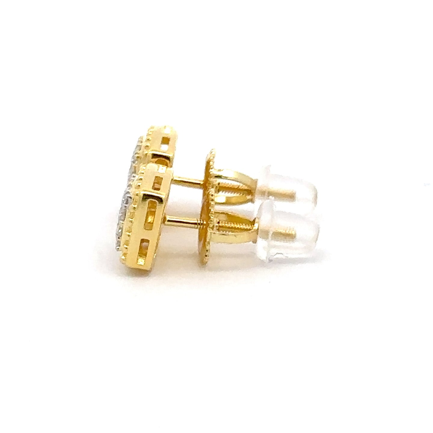 NIMBUS 0.24 CTW 925 GOLD MOISSANITE ICED OUT EARRING | 994862