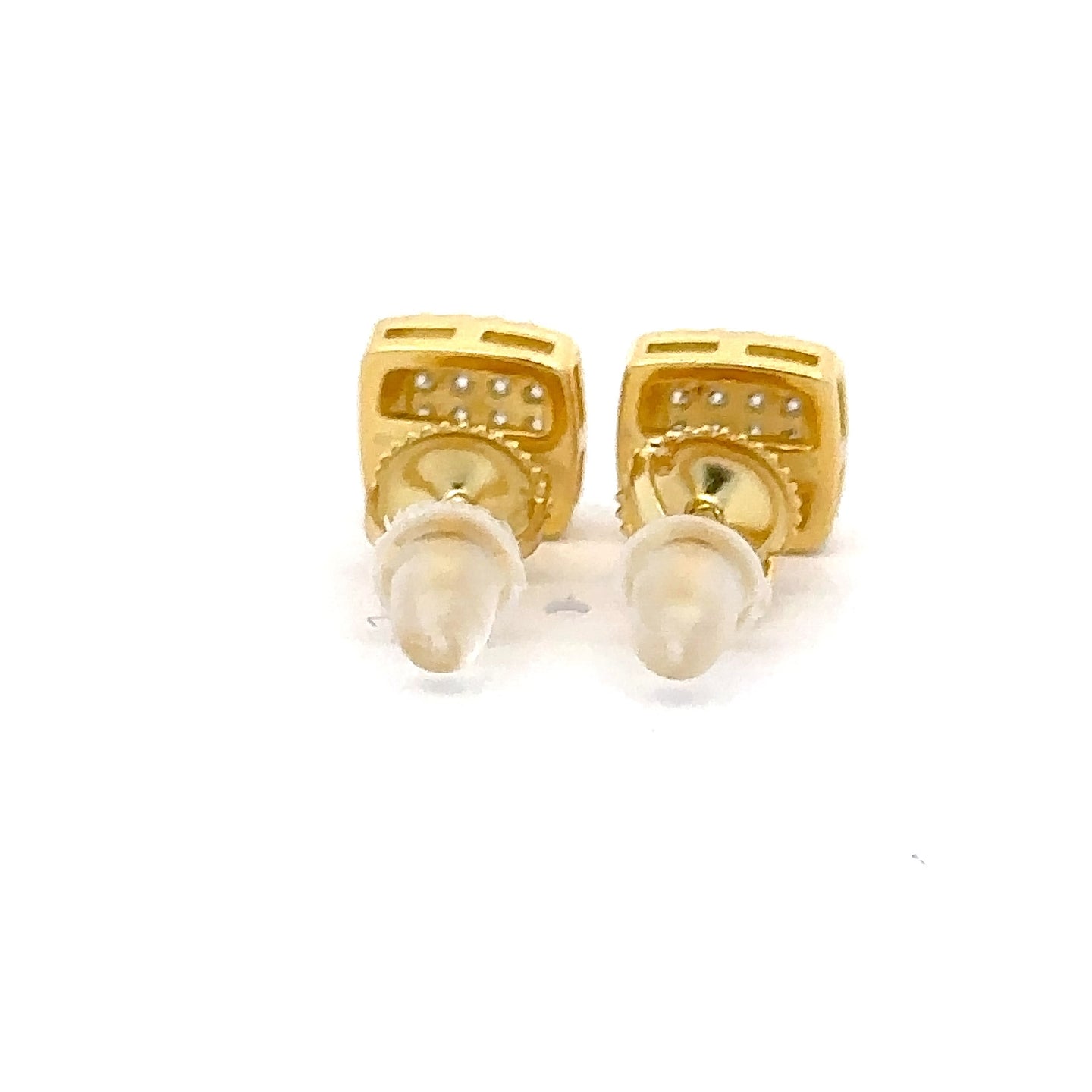 NIMBUS 0.24 CTW 925 GOLD MOISSANITE ICED OUT EARRING | 994862
