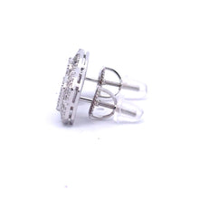 AETHER 0.58 CTW 925 RHODIUM MOISSANITE ICED OUT EARRING | 994891