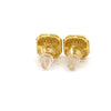 AETHER 0.58 CTW 925 GOLD MOISSANITE ICED OUT EARRING | 994892