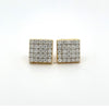 APOGEE 0.67 CTW 925 GOLD MOISSANITE ICED OUT EARRING | 994932