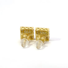 APOGEE 0.67 CTW 925 GOLD MOISSANITE ICED OUT EARRING | 994932