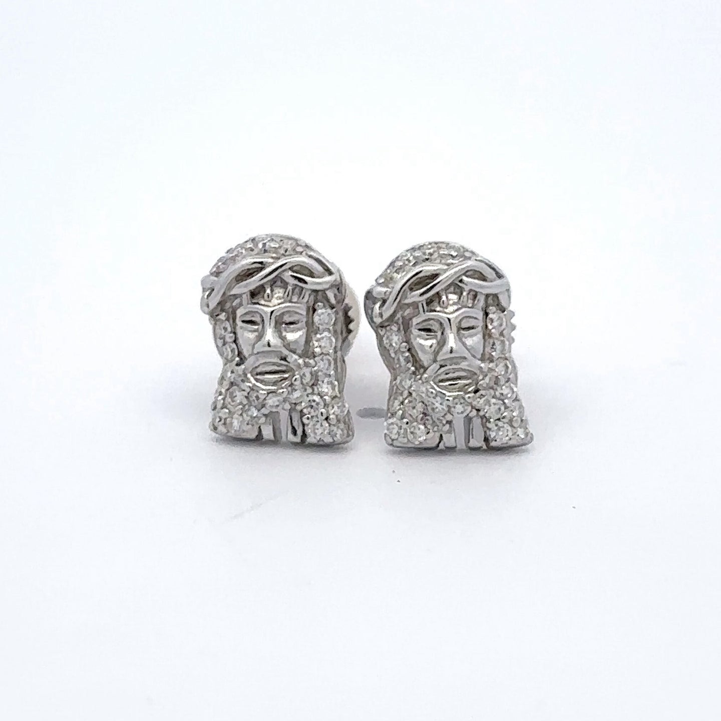 EMPYREAN 0.24 CTW 925 RHODIUM MOISSANITE ICED OUT EARRING | 994951