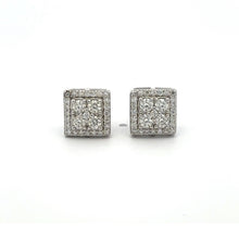 GRANDIOSE 0.57 CTW 925 RHODIUM MOISSANITE ICED OUT EARRING | 994961