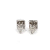 GRANDIOSE 0.57 CTW 925 RHODIUM MOISSANITE ICED OUT EARRING | 994961