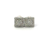 INFINITUM 0.37 CTW 925 RHODIUM MOISSANITE ICED OUT EARRING | 994971