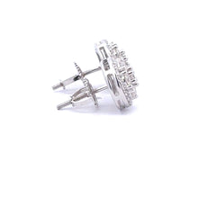 PRISMATIC 1.16 CTW 925 RHODIUM MOISSANITE ICED OUT EARRING | 994981