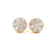 PRISMATIC 1.11 CTW 925 GOLD MOISSANITE ICED OUT EARRING | 994982