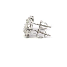 DRACONIS 0.41 CTW 925 RHODIUM MOISSANITE ICED OUT EARRING | 995001