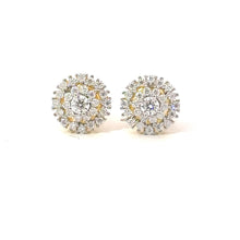 FATHOM 0.56 CTW 925 GOLD MOISSANITE ICED OUT EARRING | 995012