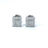 GLIMMER 0.23 CTW 925 RHODIUM MOISSANITE ICED OUT EARRING | 995031