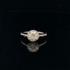 ROTUND 1.28CTW 925 SILVER VVS D MOISSANITE RING | 995041