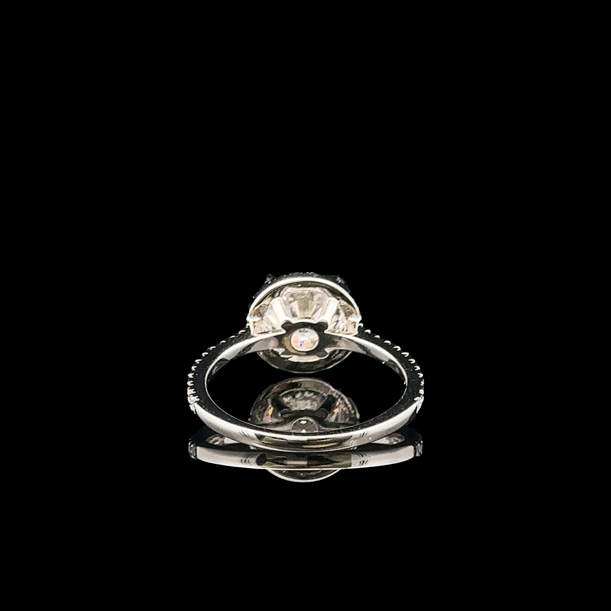 ROTUND 2CTW 925 SILVER VVS D MOISSANITE RING | 995061