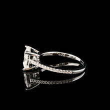 PRINCESS CUT 2CTW 925 SILVER VVS D MOISSANITE RING | 995111