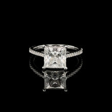 PRINCESS CUT 3.22CTW 925 SILVER VVS D MOISSANITE RING | 995121