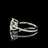 PRINCESS CUT 3.22CTW 925 SILVER VVS D MOISSANITE RING | 995121