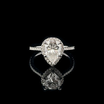 PEARLY 2.32CTW 925 SILVER VVS D MOISSANITE RING | 995161