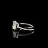 EMERALD CUT 1.28CTW 925 SILVER VVS D MOISSANITE RING | 995191