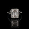 EMERALD CUT 3.40CTW 925 SILVER VVS D MOISSANITE RING | 995221