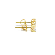 RHYDIS 1.0 CTW 925 GOLD MOISSANITE ICED OUT EARRING | 995272