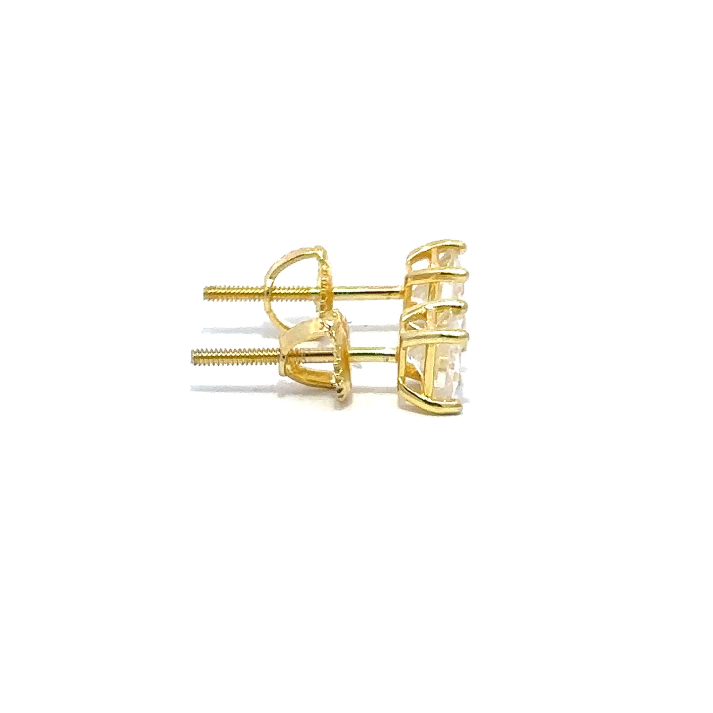 RHYDIS 1.0 CTW 925 GOLD MOISSANITE ICED OUT EARRING | 995272