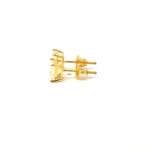 SYLRIC 2.0 CTW 925 GOLD MOISSANITE ICED OUT EARRING | 995282