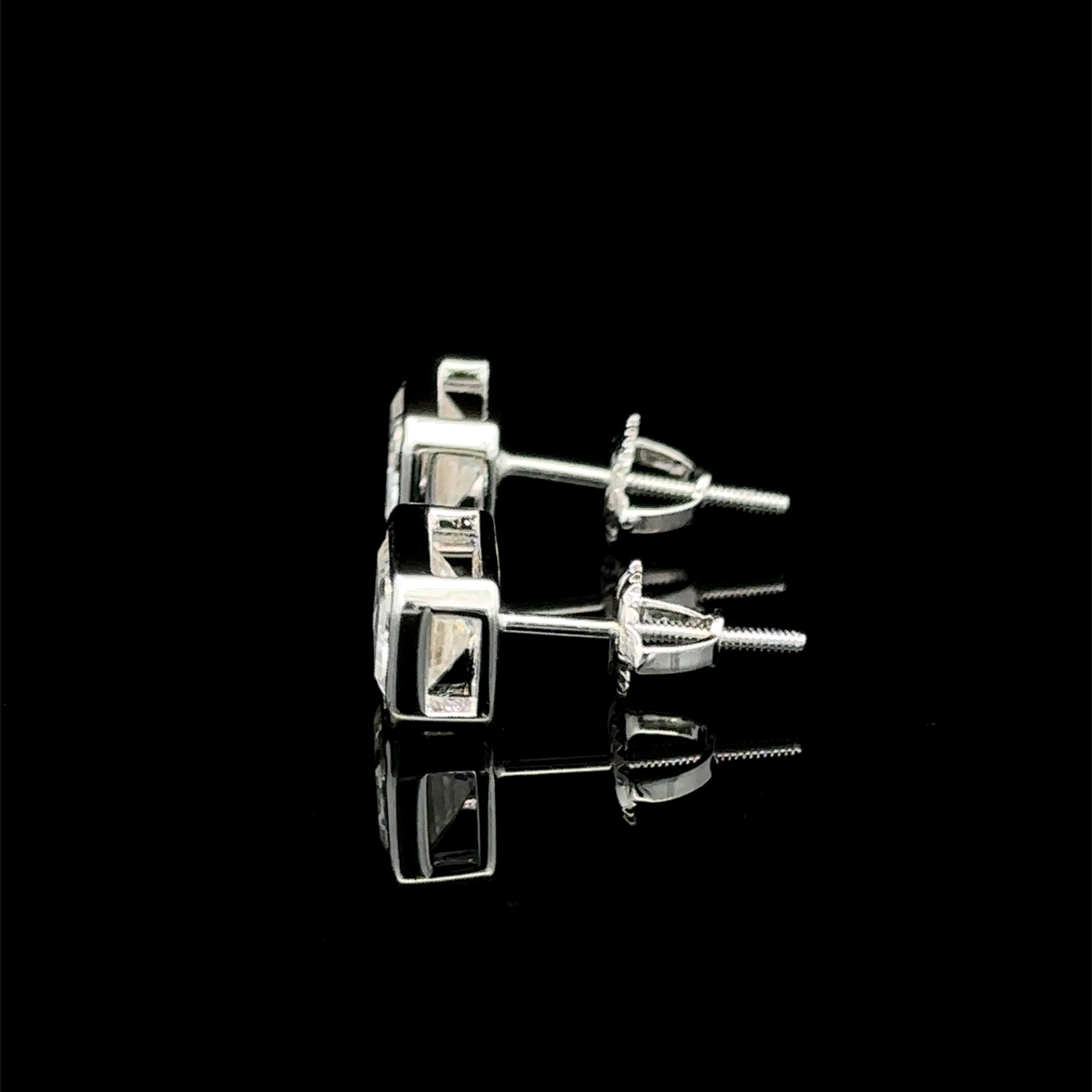 995311 | 925 Moissanite 2CTW Rhodium Earrings