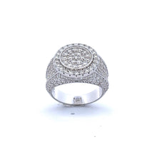 KAEL 2.94 CTW 925 MOISSANITE RHODIUM ICED OUT RING | 995391