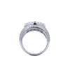 KAEL 2.94 CTW 925 MOISSANITE RHODIUM ICED OUT RING | 995391