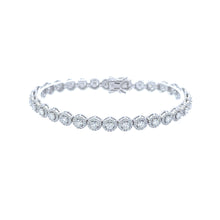 FABLE 4.68 CTW 6MM CZ RHODIUM MOISSANTE ICED OUT BRACELET |  995481