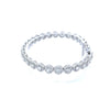 FABLE 4.68 CTW 6MM CZ RHODIUM MOISSANTE ICED OUT BRACELET |  995481